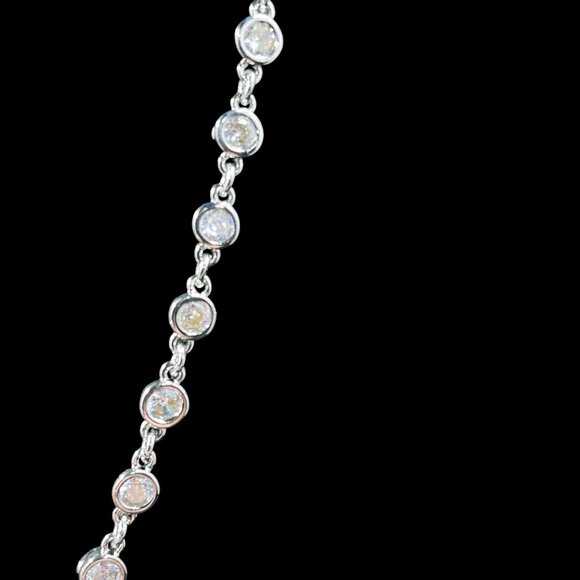 Swarovski Crystal Y Necklace Earring Set NWOT Bridal Glam Elegant Jewelry Gift - Picture 10 of 14